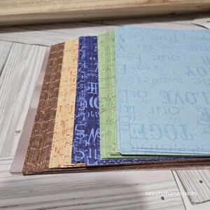 Family Scrapbook Paper 6 X 6 - approx 130 pc Scrapbooking,Card Making, Journals
